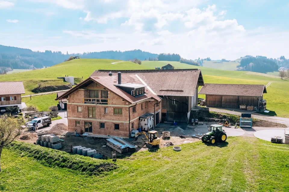 Kracker Fenster Türen Allgäu Referenz EFH Rohbau